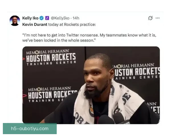 杜兰特小号风波或毁火箭争冠机会